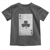 Funny St Patrick's Day Shamrock Clubs Poker Card Toddler T Shirt