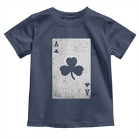 Funny St Patrick's Day Shamrock Clubs Poker Card Toddler T Shirt