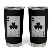 Funny St Patrick's Day Shamrock Clubs Poker Card Tumbler Cup