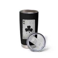 Funny St Patrick's Day Shamrock Clubs Poker Card Tumbler Cup