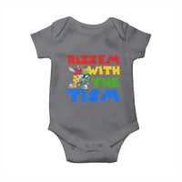 Funny Rizz Em With The Tism Baby Onesie Autism Awareness Dabbing Puzzle
