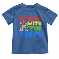 Funny Rizz Em With The Tism Toddler T Shirt Autism Awareness Dabbing Puzzle