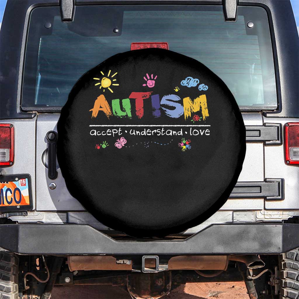 Autism Acceptance Month Spare Tire Cover Autism Accept Understand Love SPED Teachers