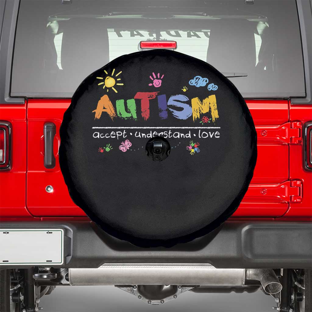 Autism Acceptance Month Spare Tire Cover Autism Accept Understand Love SPED Teachers