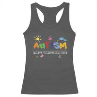 Autism Acceptance Month Racerback Tank Top Autism Accept Understand Love SPED Teachers
