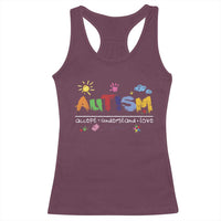 Autism Acceptance Month Racerback Tank Top Autism Accept Understand Love SPED Teachers