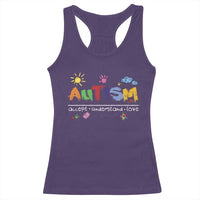 Autism Acceptance Month Racerback Tank Top Autism Accept Understand Love SPED Teachers