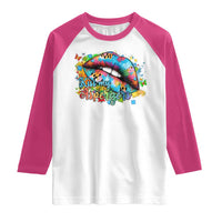 Funny Kiss My Aspergers Raglan Shirt Asperger Syndrome Autism Awareness