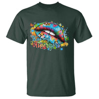 Funny Kiss My Aspergers T Shirt Asperger Syndrome Autism Awareness
