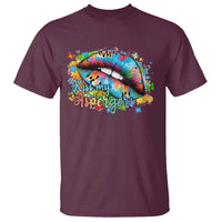 Funny Kiss My Aspergers T Shirt Asperger Syndrome Autism Awareness