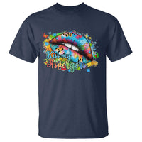 Funny Kiss My Aspergers T Shirt Asperger Syndrome Autism Awareness
