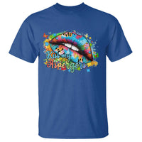 Funny Kiss My Aspergers T Shirt Asperger Syndrome Autism Awareness