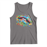 Funny Kiss My Aspergers Tank Top Asperger Syndrome Autism Awareness