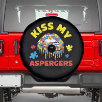 Funny Kiss My Aspergers Spare Tire Cover Asperger Syndrome Autism Awareness Puzzle Lips