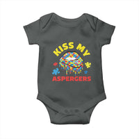 Funny Kiss My Aspergers Baby Onesie Asperger Syndrome Autism Awareness Puzzle Lips