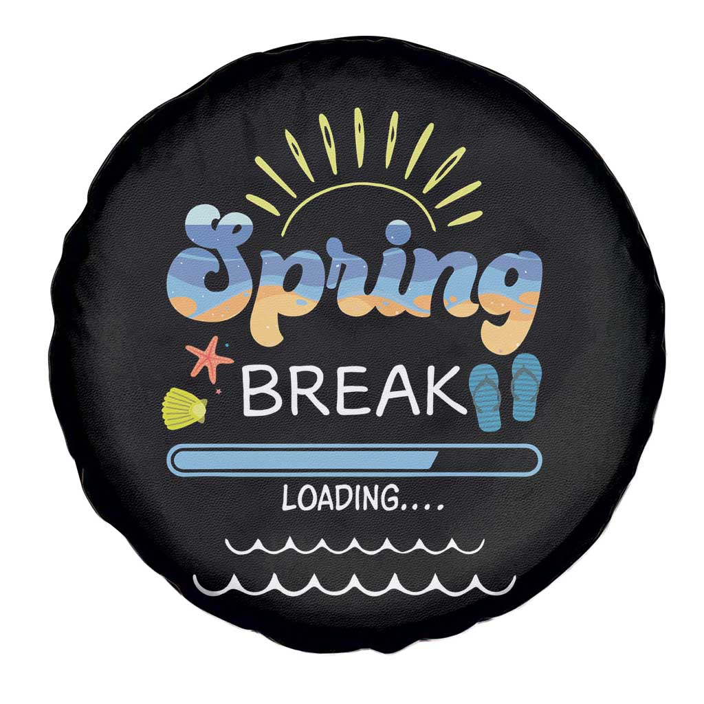 Funny Spring Break Loading Spare Tire Cover Spring Vacation Beach Sunshine