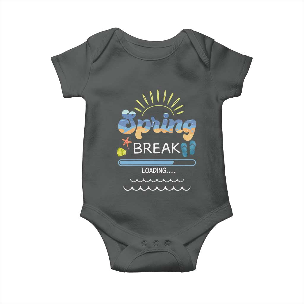 Funny Spring Break Loading Baby Onesie Spring Vacation Beach Sunshine