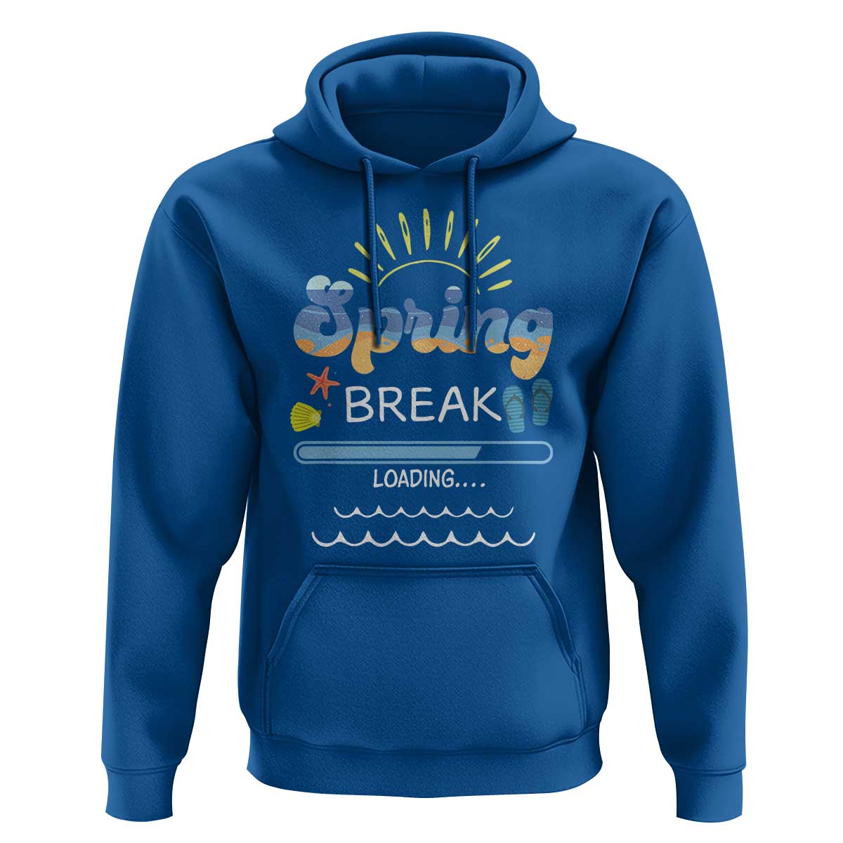 Funny Spring Break Loading Hoodie Spring Vacation Beach Sunshine