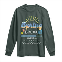 Funny Spring Break Loading Long Sleeve Shirt Spring Vacation Beach Sunshine