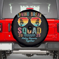Funny Spring Break Squad 2025 Spare Tire Cover Sunglasses Family Matching