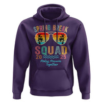 Funny Spring Break Squad 2025 Hoodie Sunglasses Family Matching