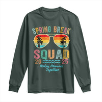 Funny Spring Break Squad 2025 Long Sleeve Shirt Sunglasses Family Matching