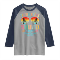 Funny Spring Break Squad 2025 Raglan Shirt Sunglasses Family Matching