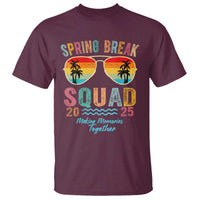 Funny Spring Break Squad 2025 T Shirt Sunglasses Family Matching