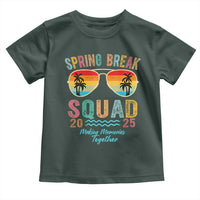 Funny Spring Break Squad 2025 Toddler T Shirt Sunglasses Family Matching