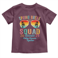 Funny Spring Break Squad 2025 Toddler T Shirt Sunglasses Family Matching