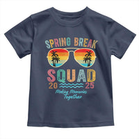 Funny Spring Break Squad 2025 Toddler T Shirt Sunglasses Family Matching