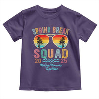Funny Spring Break Squad 2025 Toddler T Shirt Sunglasses Family Matching