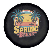 Funny Spring Break Spare Tire Cover Spring Vacation Beach Palm Tree