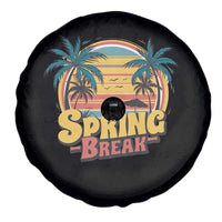 Funny Spring Break Spare Tire Cover Spring Vacation Beach Palm Tree