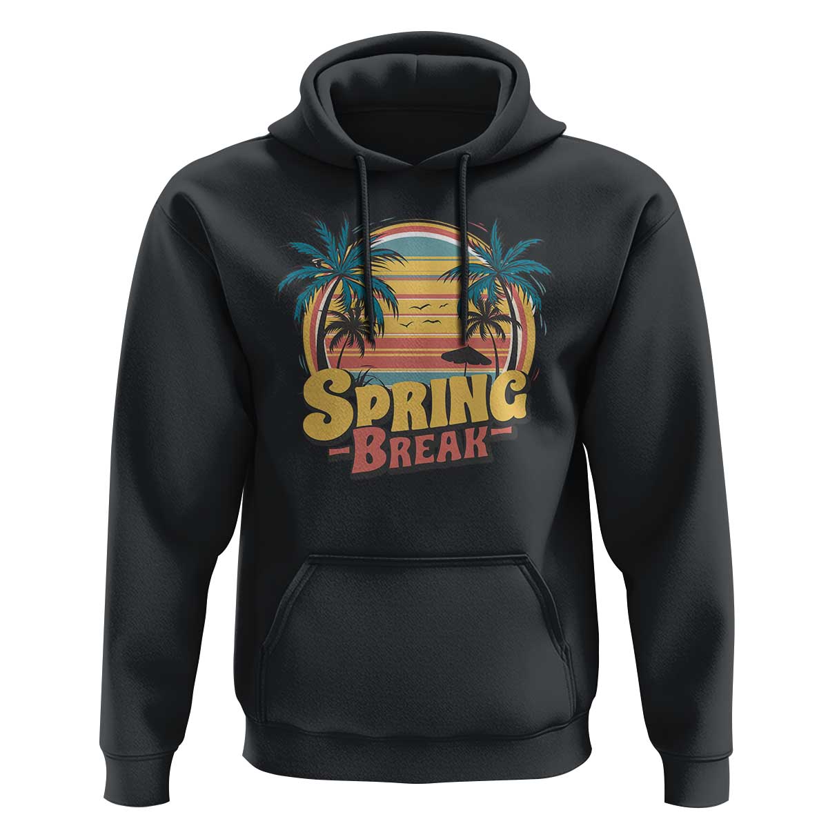 Funny Spring Break Hoodie Spring Vacation Beach Palm Tree