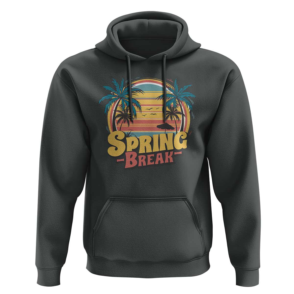 Funny Spring Break Hoodie Spring Vacation Beach Palm Tree