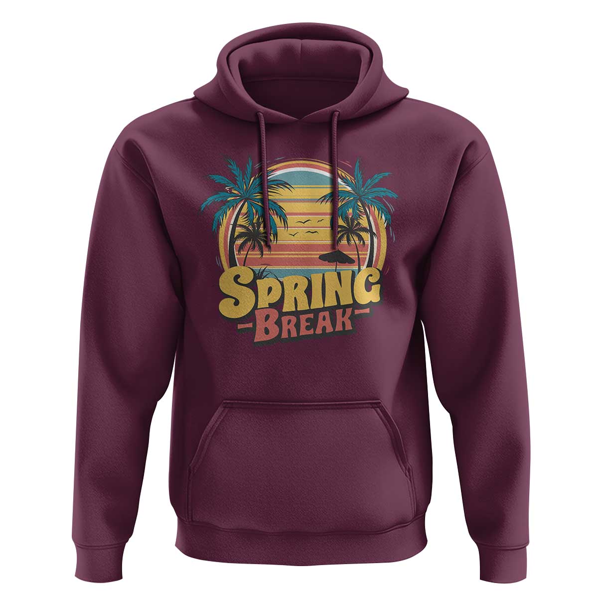 Funny Spring Break Hoodie Spring Vacation Beach Palm Tree