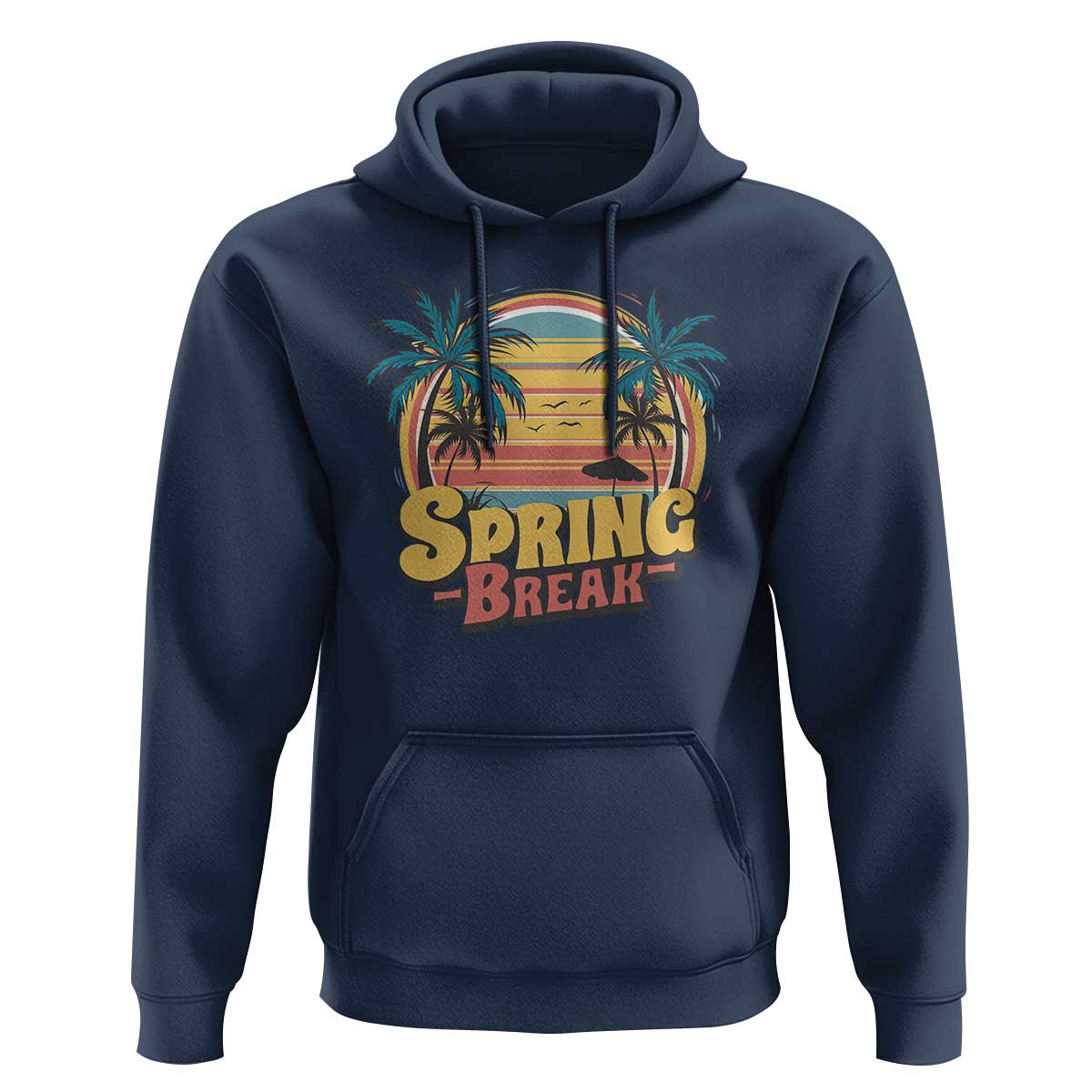 Funny Spring Break Hoodie Spring Vacation Beach Palm Tree