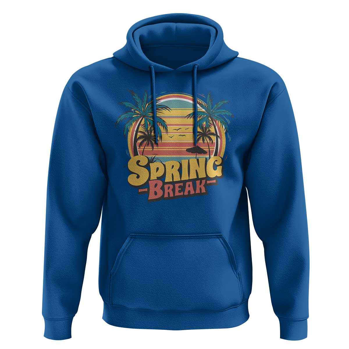 Funny Spring Break Hoodie Spring Vacation Beach Palm Tree