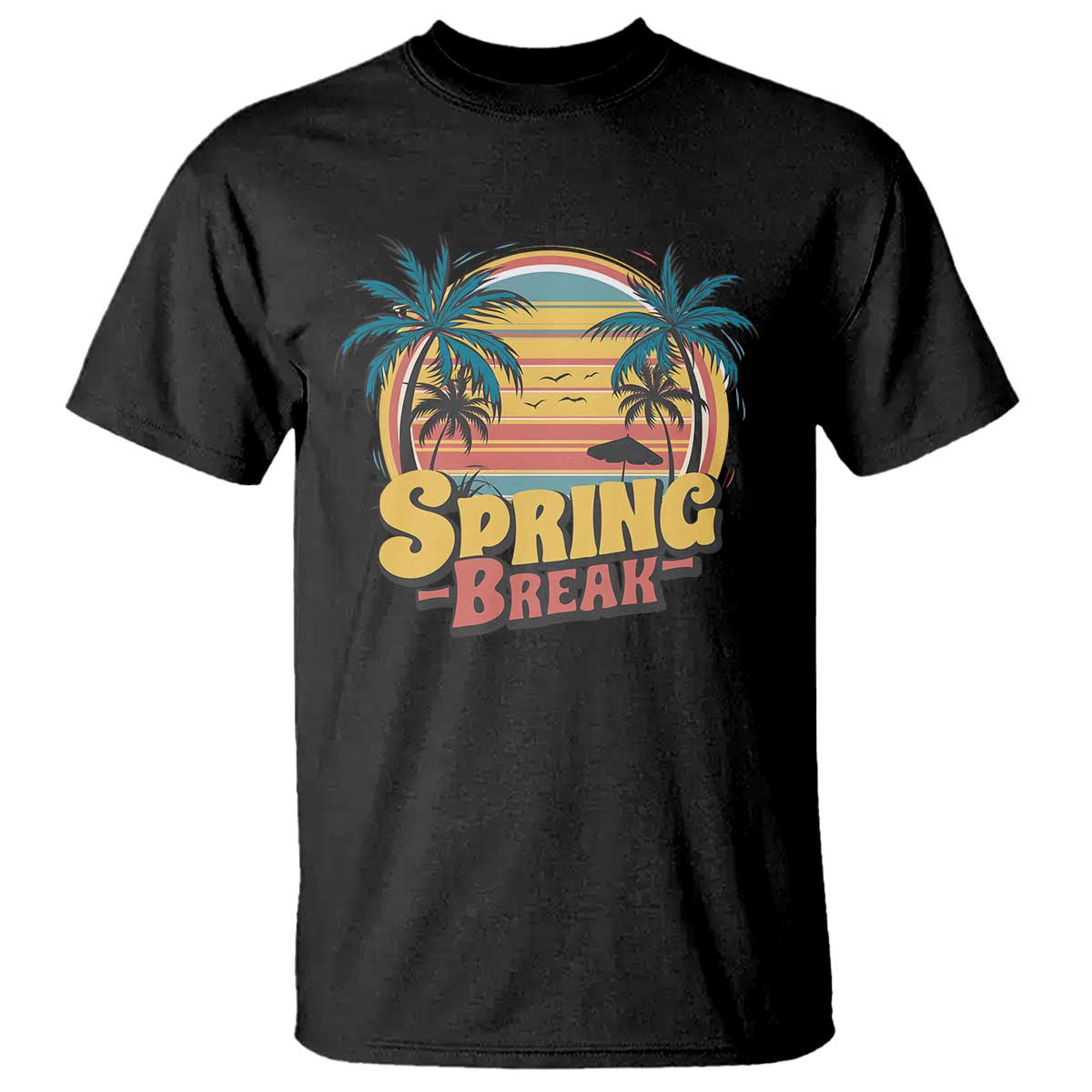 Funny Spring Break T Shirt Spring Vacation Beach Palm Tree