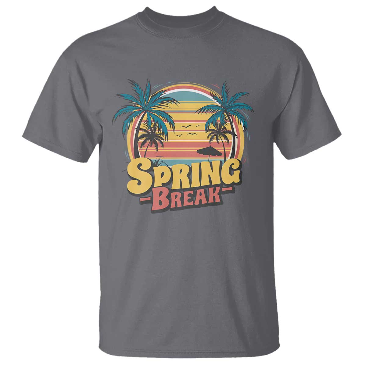 Funny Spring Break T Shirt Spring Vacation Beach Palm Tree