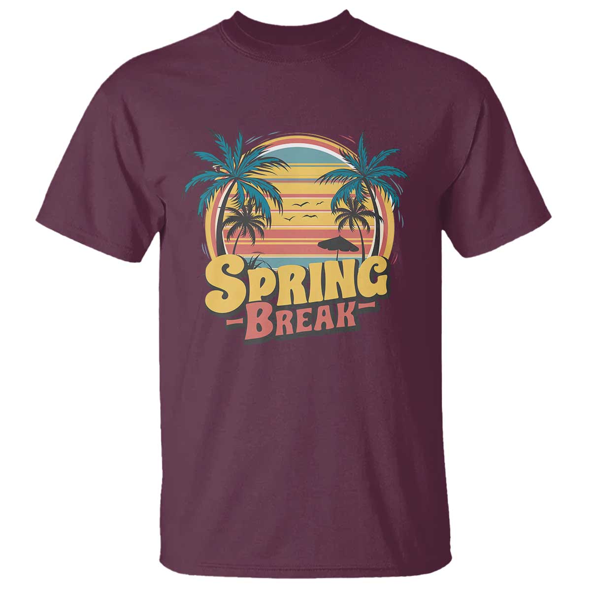 Funny Spring Break T Shirt Spring Vacation Beach Palm Tree