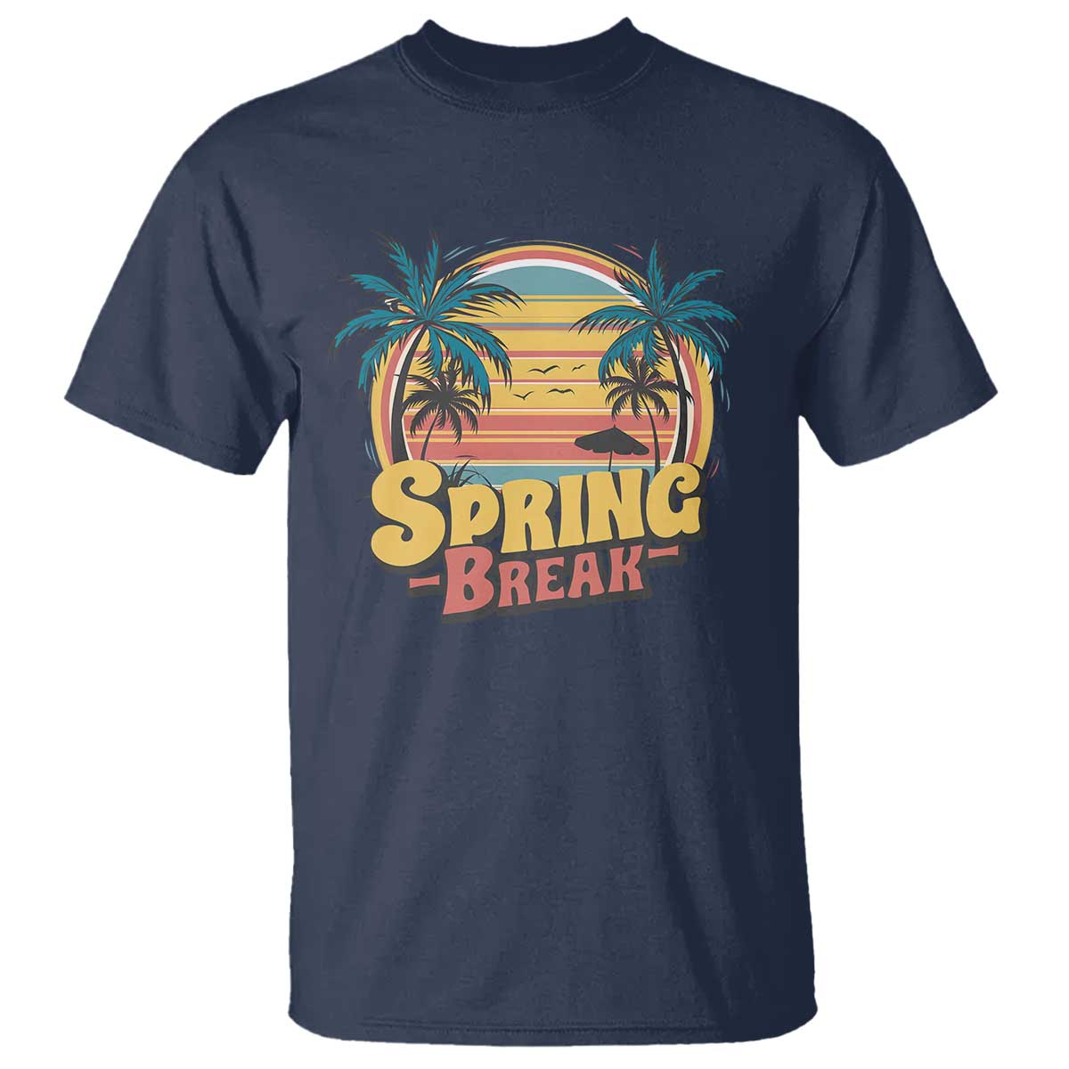 Funny Spring Break T Shirt Spring Vacation Beach Palm Tree