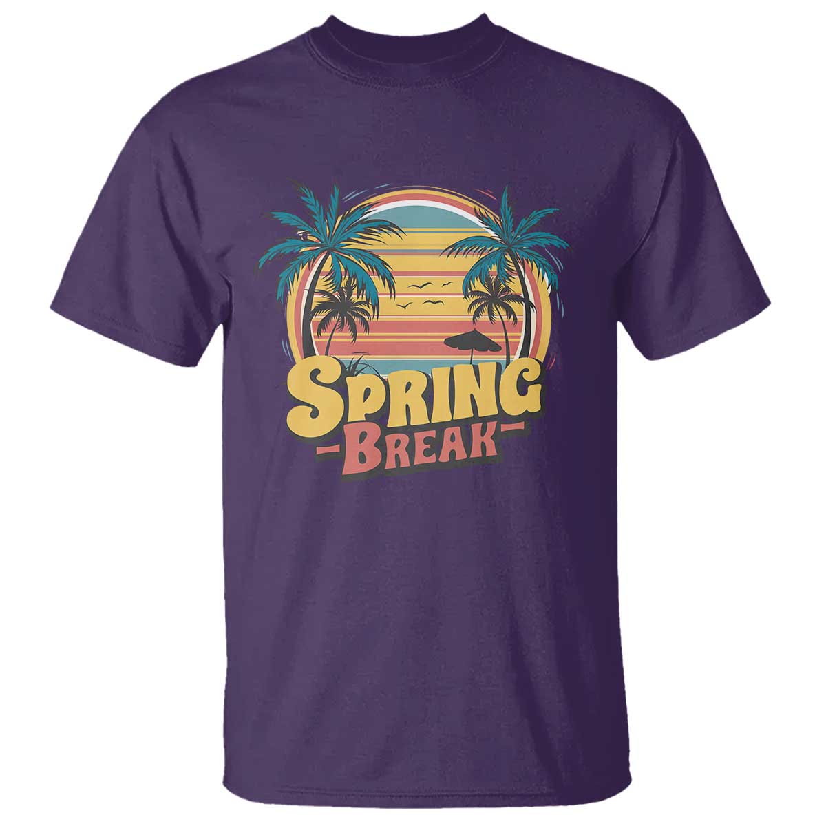 Funny Spring Break T Shirt Spring Vacation Beach Palm Tree