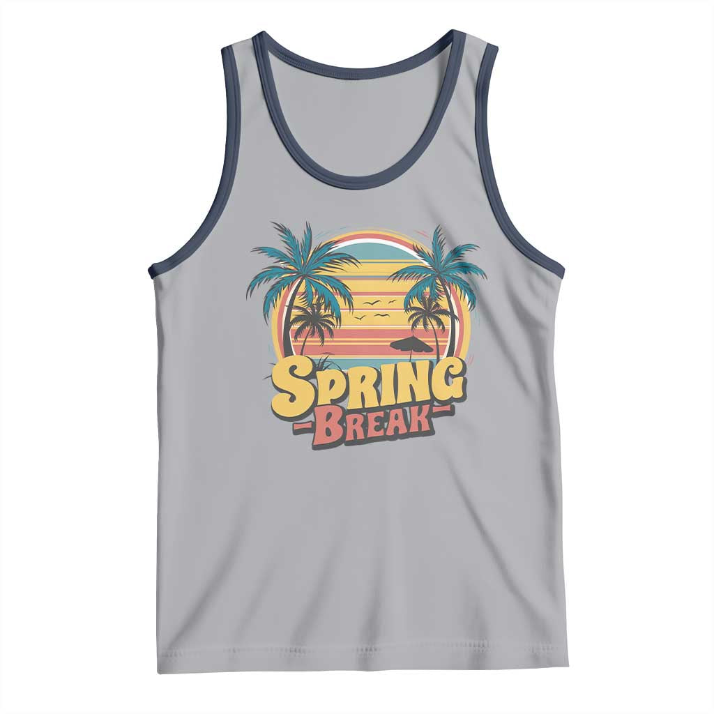 Funny Spring Break Tank Top Spring Vacation Beach Palm Tree