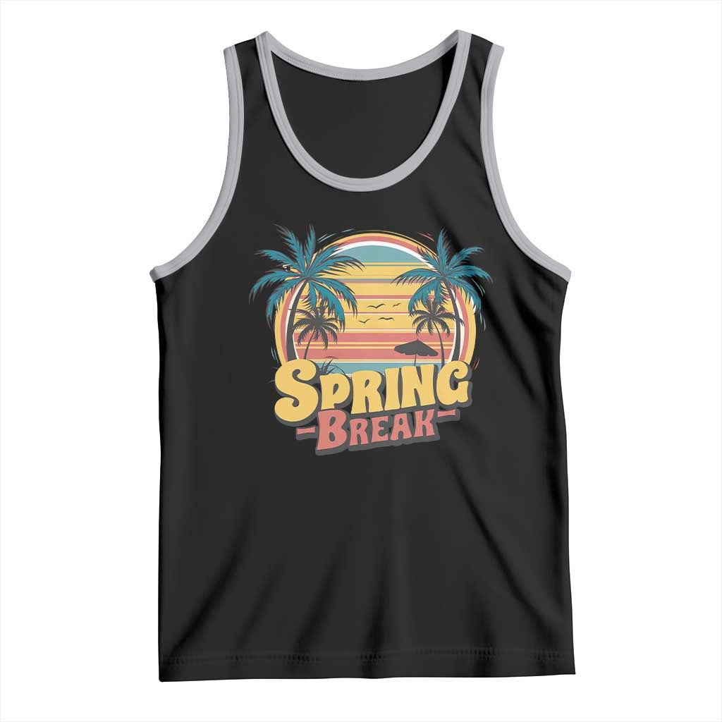Funny Spring Break Tank Top Spring Vacation Beach Palm Tree