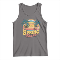 Funny Spring Break Tank Top Spring Vacation Beach Palm Tree