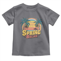 Funny Spring Break Toddler T Shirt Spring Vacation Beach Palm Tree
