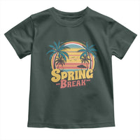 Funny Spring Break Toddler T Shirt Spring Vacation Beach Palm Tree