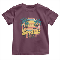 Funny Spring Break Toddler T Shirt Spring Vacation Beach Palm Tree